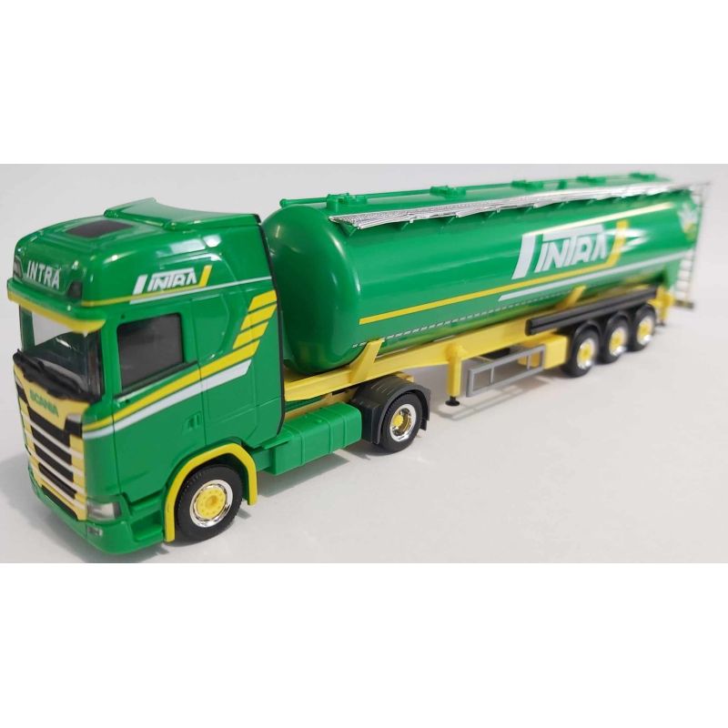 Herpa 316057 Scania CS20 HD nyergesvontató, INTRA tartályos félpótkocsival